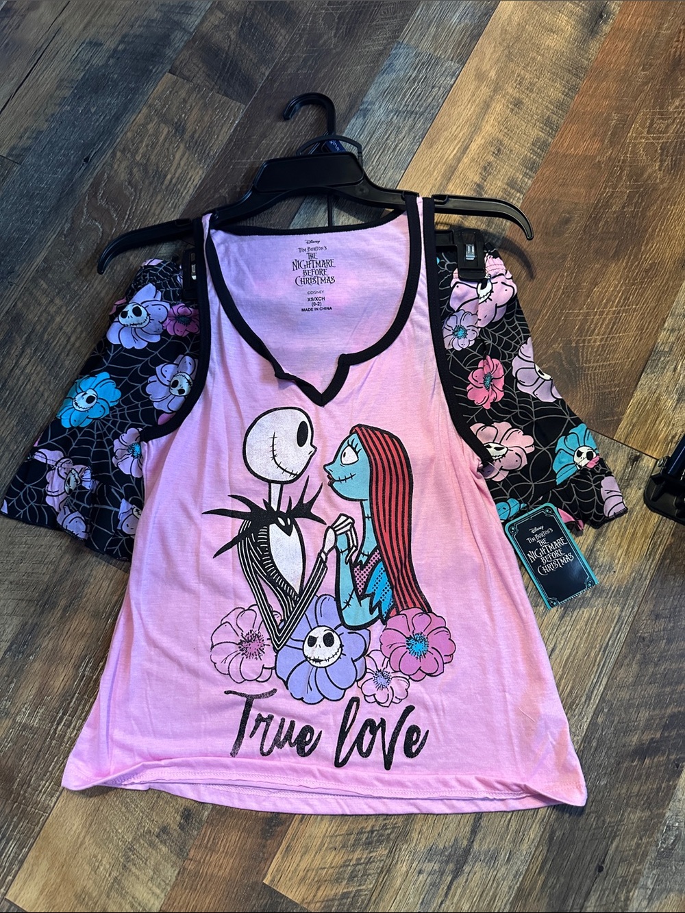 Women’s pajamas 'True Love' Tank Top and shorts The Nightmare Before Christmas.